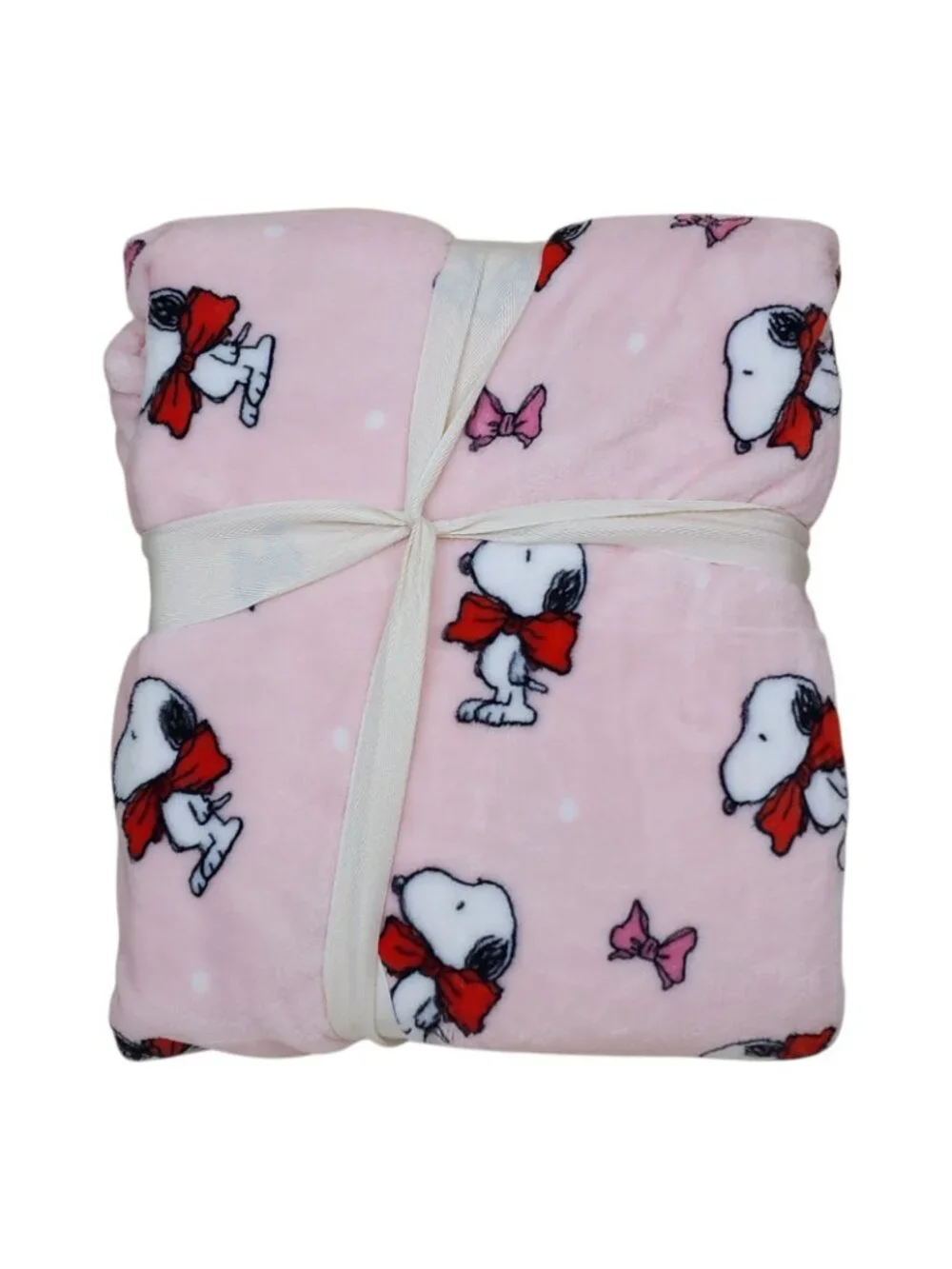 Peanuts Snoopy Twin Plush Throw Blanket Pink 60x90 By Berkshire Cozy & Soft